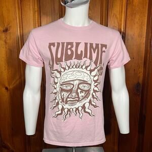 Sublime M Y2K Band T-Shirt Pink Regular